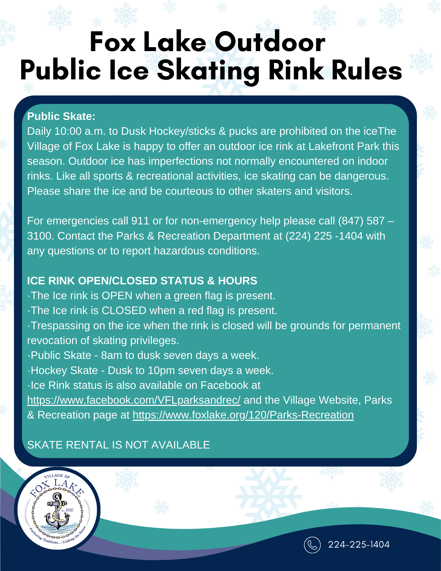 Ice Rink Rules